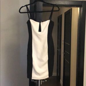 Nookie black white mini dress